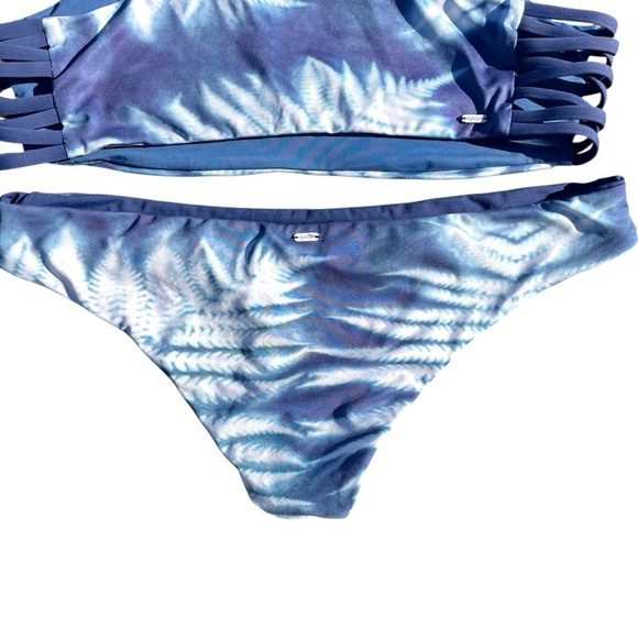 Rip curl racerback bikini set tropical blue white medium - Picture 5 of 10